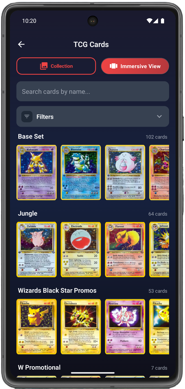 Pokédex Master - TCG card database